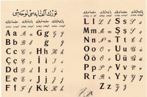 Enver Paşanın hazırlattığı alfabe